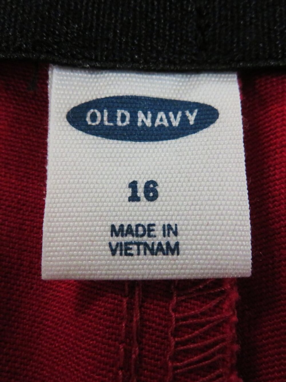 Old Navy 16 High-Rise Ankle Pants Red Solid - Picture 4 of 6